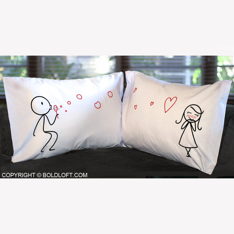 Valentines Gifts for Her-From My Heart to Yours His and Hers Pillowcases