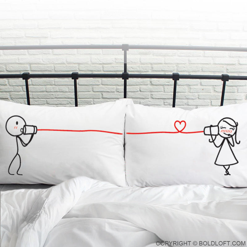 BoldLoft Say I Love You Couple Pillowcases-Romantic Pillowcases for Couples