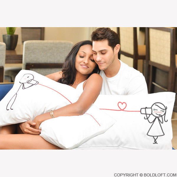 Valentines Day Gifts for Girlfriend-BoldLoft Say I Love You Couple Pillowcase Set
