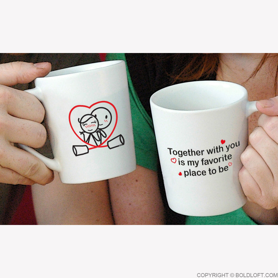 boldloft couple coffee mugs couple mug set for him and her