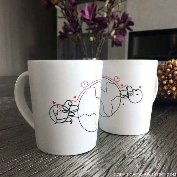 Love Has No Distance™ Couple Coffee Mugs