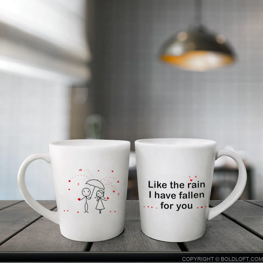 BoldLoft Couples Coffee Mugs - I Have Fallen for You
