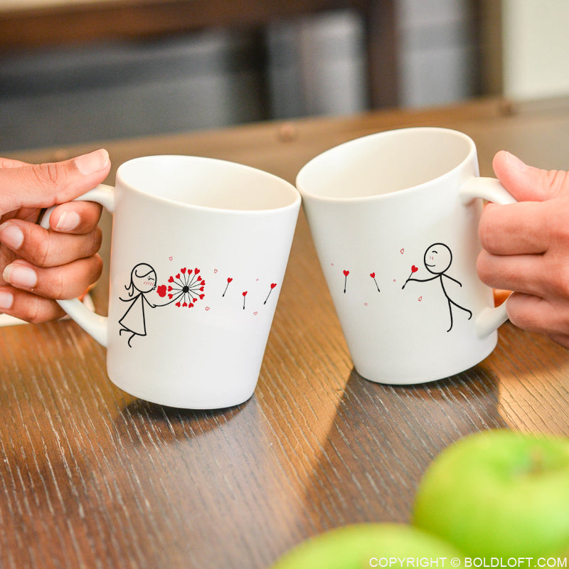Unique His and Her Coffee Mugs, My Heart is All Yours™ Couple Coffee Mugs-BoldLoft – BOLDLOFT