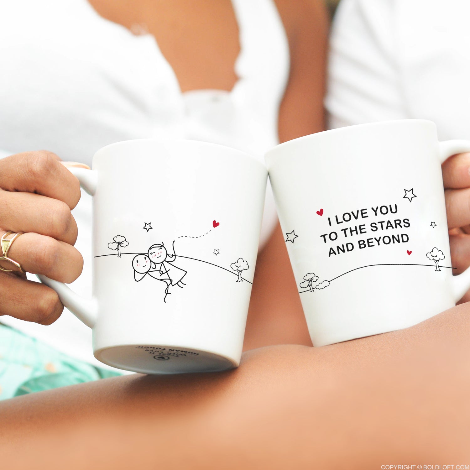 boldloft couple coffee mugs long distance relationship gifts for boyfriend girlfriend anniversary wedding engagement 