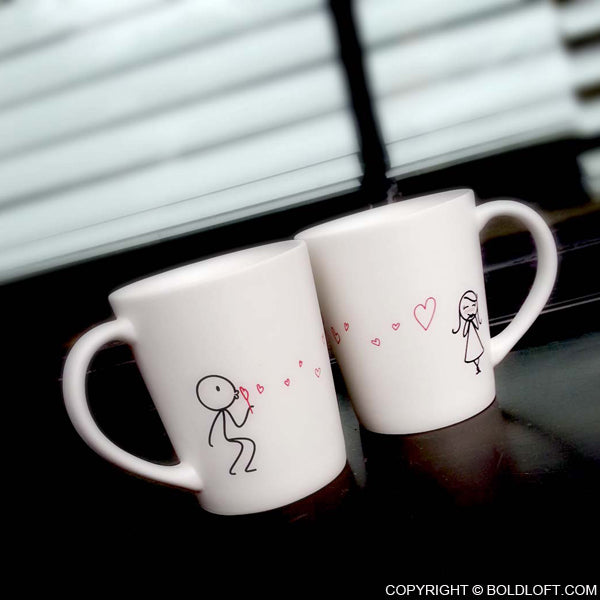 boldloft couple coffee mug gift set for couples