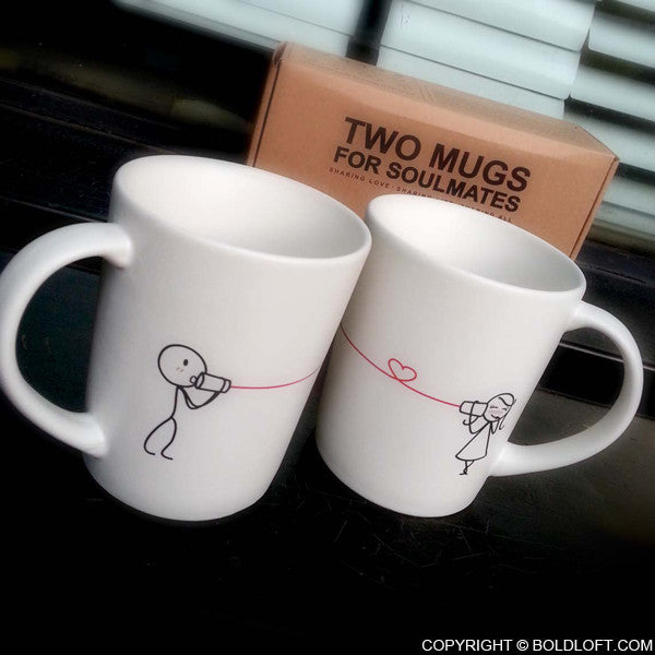 Valentines Day Gifts for Girlfriend | BoldLoft Say I Love You Couple Mugs