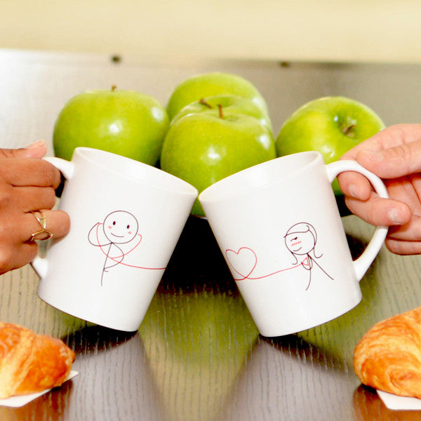 My Heart Beats for You™ His &amp; Hers Couple Mugs