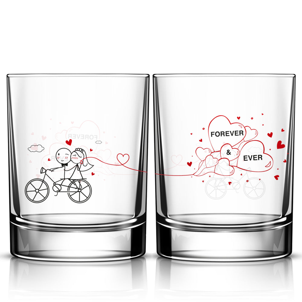 Forever &amp; Ever™ Wedding Drinking Glass Set