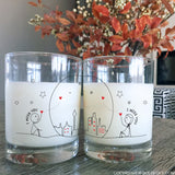 Miss Us Together™ Couple Drinking Glasses