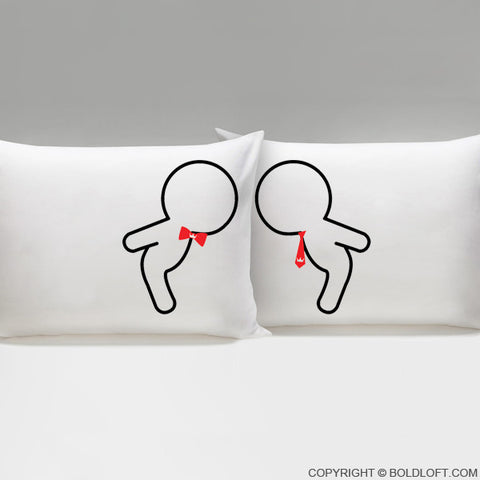 Gifts for Gay Couples-A Kiss for You™ Gay Couple Pillowcases