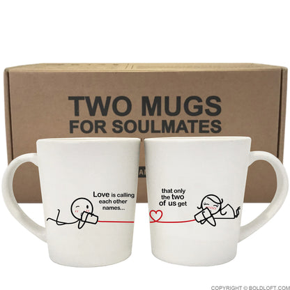 Between You &amp; Me™ Couple Coffee Mugs