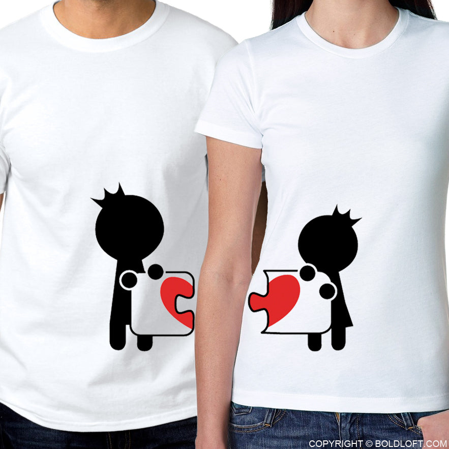 Complete My Heart™ His & Hers Matching Couple Shirt Set