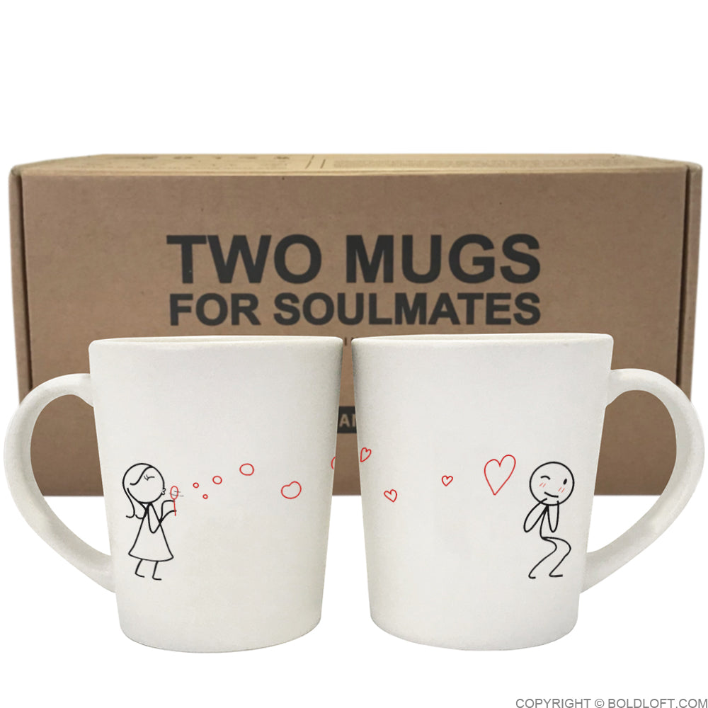 BoldLoft From My Heart to Yours Too™ His and Hers Couple Coffee Mugs