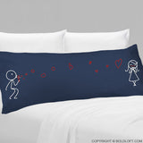 From My Heart to Yours™ Body Pillowcase (Dark Blue)