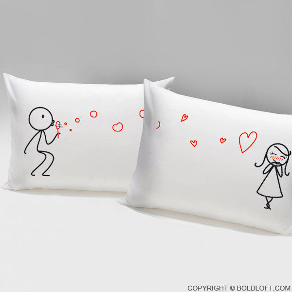 Valentines Day Gifts for Her-From My Heart to Yours Couple Pillowcases
