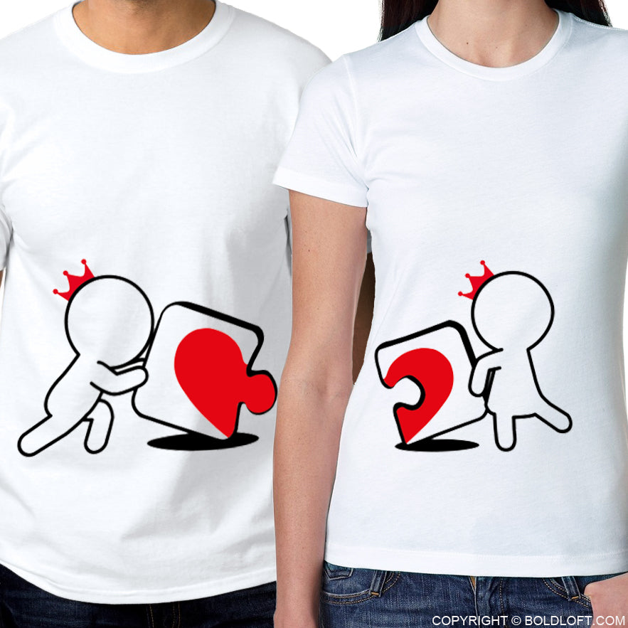 Incomplete Without You™ His & Hers Matching Couple Shirt Set
