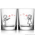 Love Me Tender™ Couple Drinking Glass Set