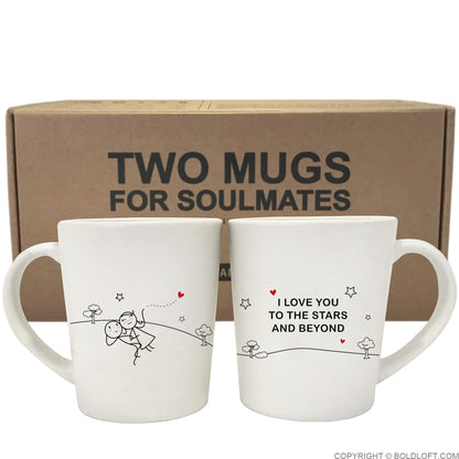 Love You to the Stars &amp; Beyond™ Couple Mug Set