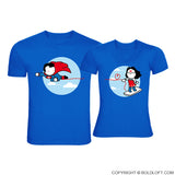 BoldLoft Mad e for Loving You™ Couple Shirts Blue Wonder Superhero Shirts for Him Her Superhero Gift for Men Women