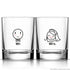 BoldLoft Mr & Mrs Wedding Drinking Glass Set for Bride and Groom