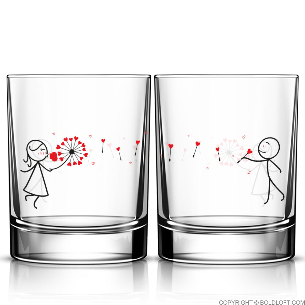 boldloft my heart is all yours couple drinking glasses couple gifts for him and her