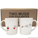 BoldLoft No Matter the Distance Couple Coffee Mugs