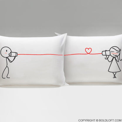Valentines Day Gifts for Her-BoldLoft Say I Love You Couple Pillowcases