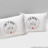 Lesbian Wedding Gifts-She's Mine, I'm Hers™ Lesbian Couple Pillowcases