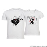 BoldLoft We're Irresistibly Attracted™ His & Hers Matching Couples Shirt Set Bat Cat His Hers Shirts Movie Characters shirts for men women