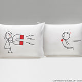 Valentines Day Gifts for Him-You're Irresistible Couple Pillowcases