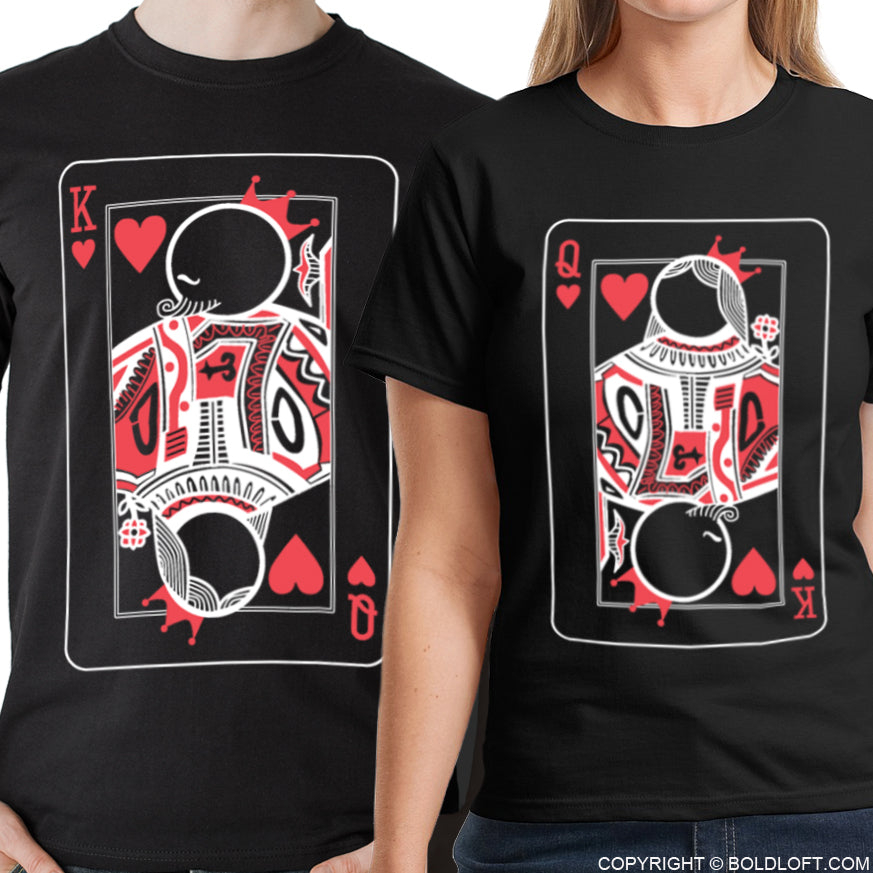 You Are My Other Half™ His & Hers Matching Couple Shirt Set Black