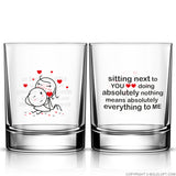 You Mean Everything to Me™ Couple Drinking Glass Set