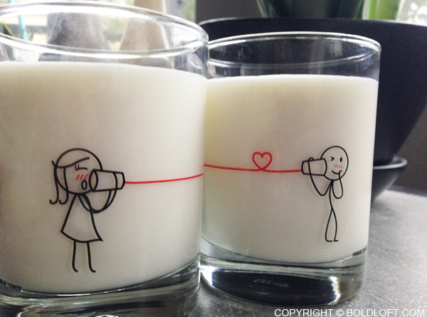 Say I Love You Too™ Couple Drinking Glass Set