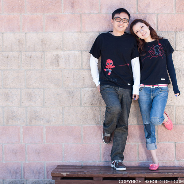 Captured by Your Love™ Couple T-Shirts Black