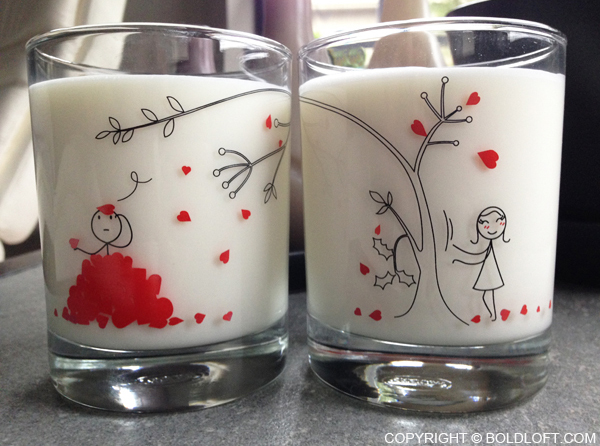 Love You Madly™ Couple Drinking Glass Set
