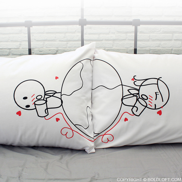 Love Has No Distance™ Couple Pillowcases