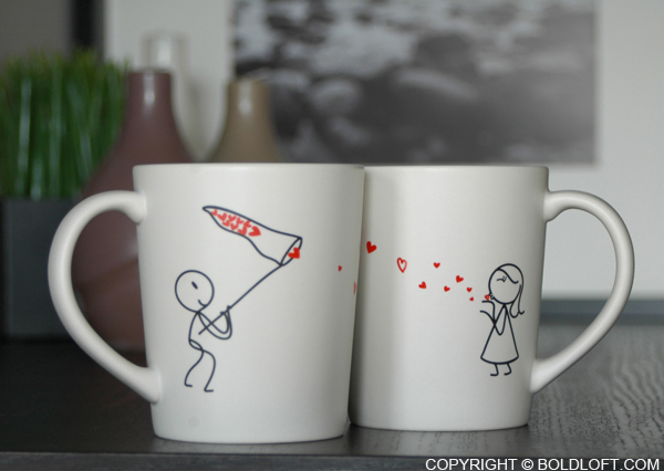 Catch My Love™ Couple Coffee Mugs