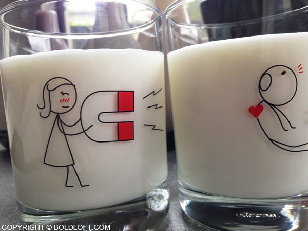 You're Irresistible™ Couple Drinking Glass Set