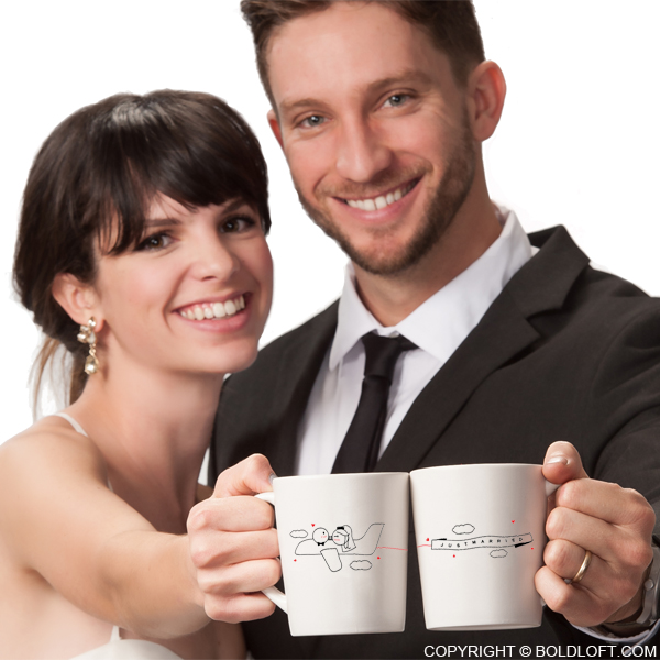 Just Married™ Bride & Groom Coffee Mugs