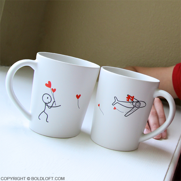 No Matter The Miles™ Couple Coffee Mugs